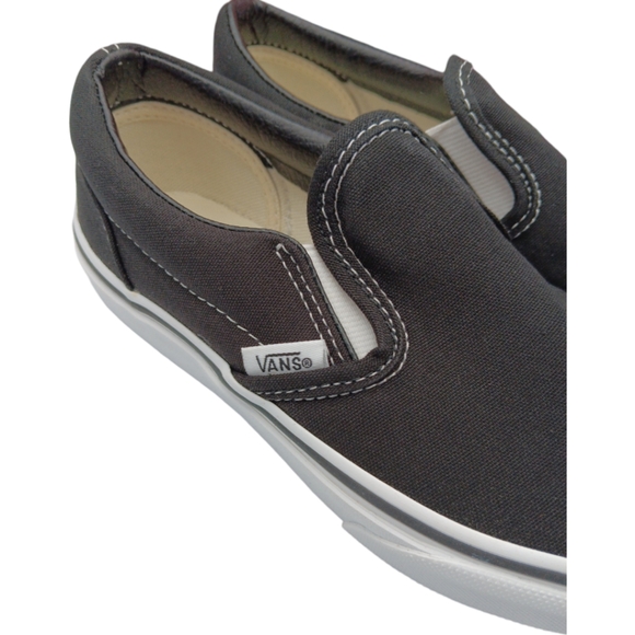 NEW VANS CLASSIC SLIP ON UNISEX VARIOUS YOUTH BLACK TRUE WHITE - Picture 7 of 10